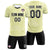 Custom Cream White Training Uniform Soccer Sets Jersey