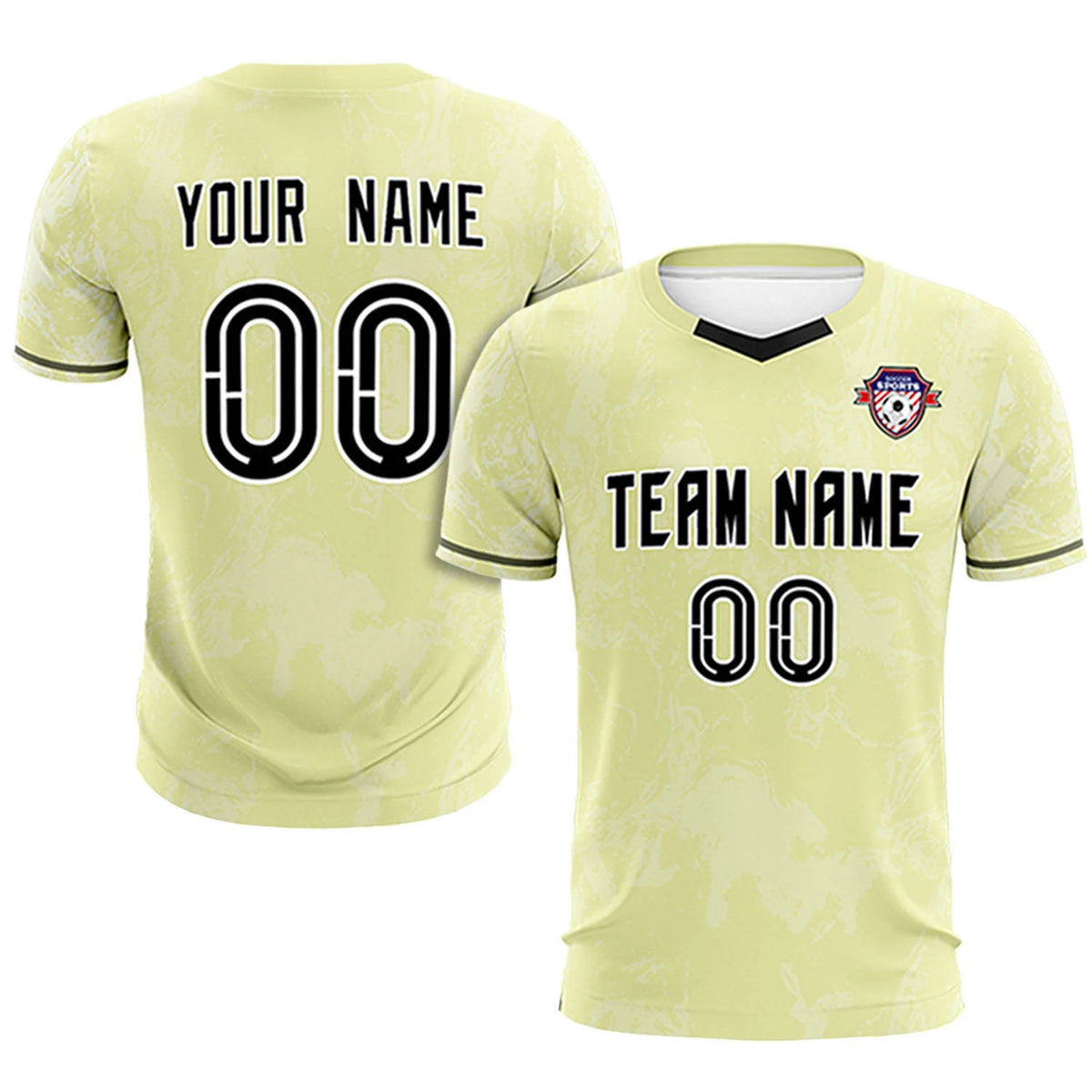Custom Cream White Training Uniform Soccer Sets Jersey