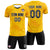 Custom Yellow Orange Training Uniform Soccer Sets Jersey