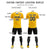 Custom Yellow Orange Training Uniform Soccer Sets Jersey