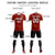 Custom Crimson Khaki Training Uniform Soccer Sets Jersey