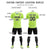 Custom Bright Green Neon Green Training Uniform Soccer Sets Jersey