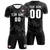 Custom Black White Training Uniform Soccer Sets Jersey