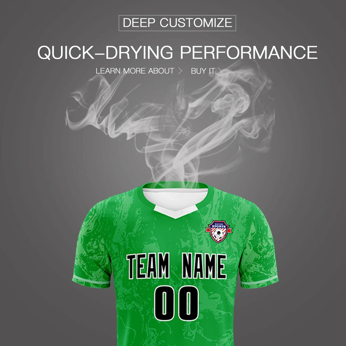 Custom Kelly Green White Training Uniform Soccer Sets Jersey