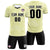 Custom Cream White Training Uniform Soccer Sets Jersey