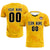 Custom Yellow Orange Training Uniform Soccer Sets Jersey