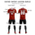 Custom Crimson Khaki Training Uniform Soccer Sets Jersey