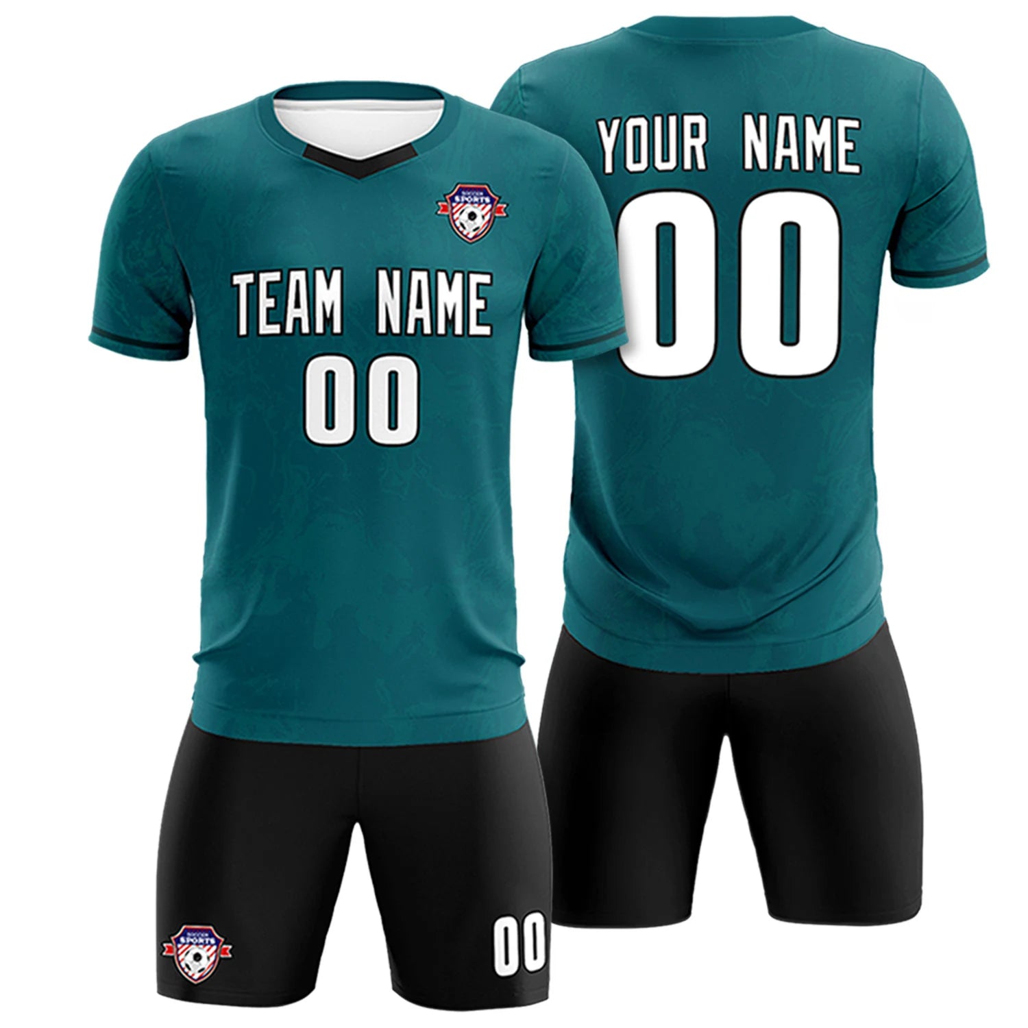 Custom Midnight Green Navy Training Uniform Soccer Sets Jersey