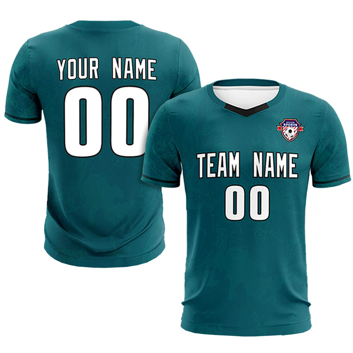Custom Midnight Green Navy Training Uniform Soccer Sets Jersey