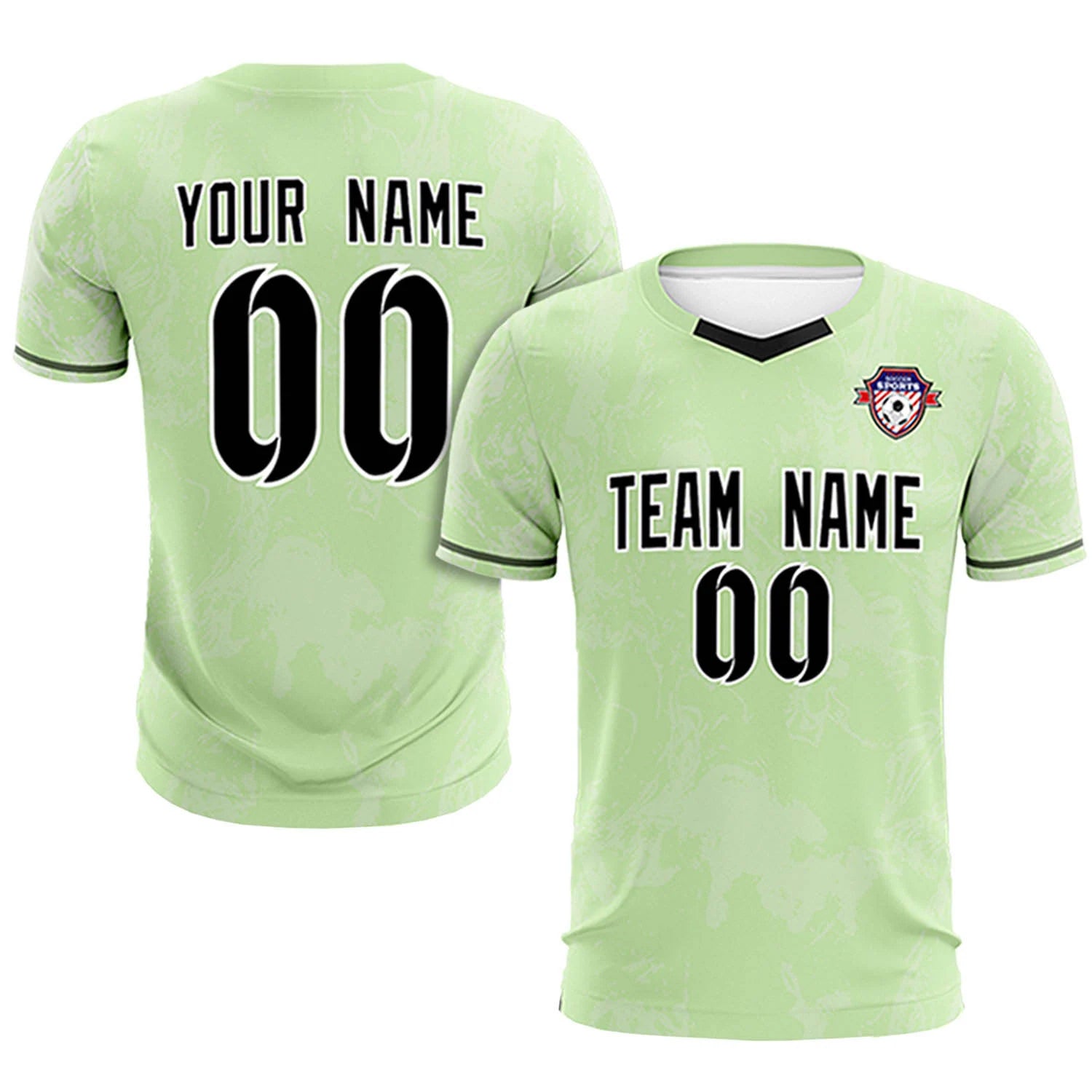 Custom Neon Green White Training Uniform Soccer Sets Jersey