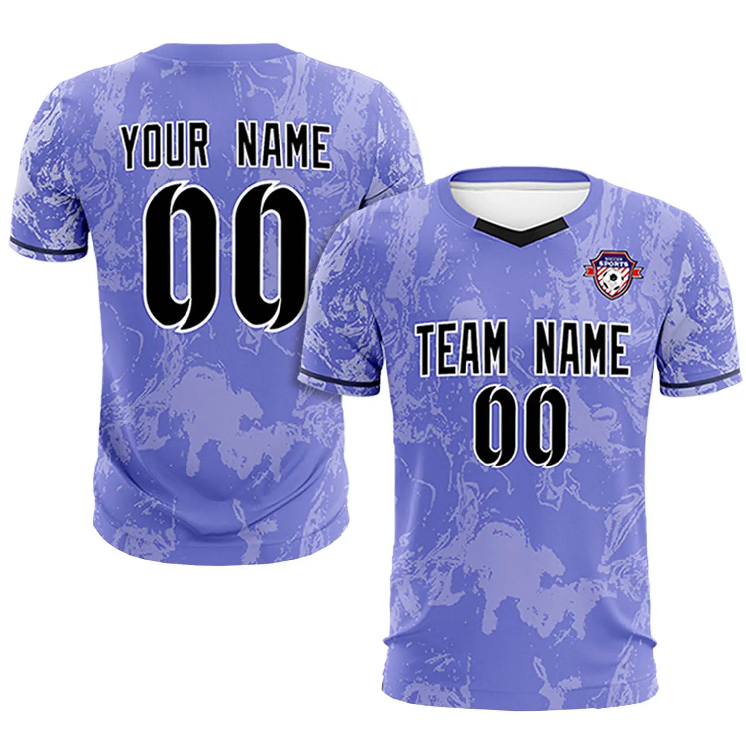 Custom Purple White Training Uniform Soccer Sets Jersey