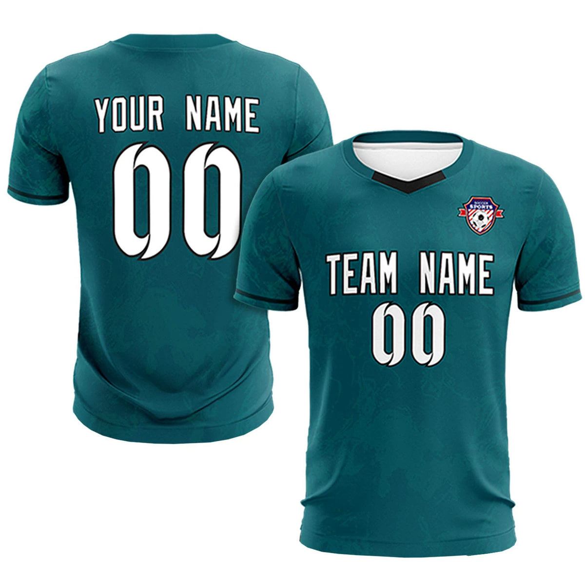 Custom Midnight Green Navy Training Uniform Soccer Sets Jersey