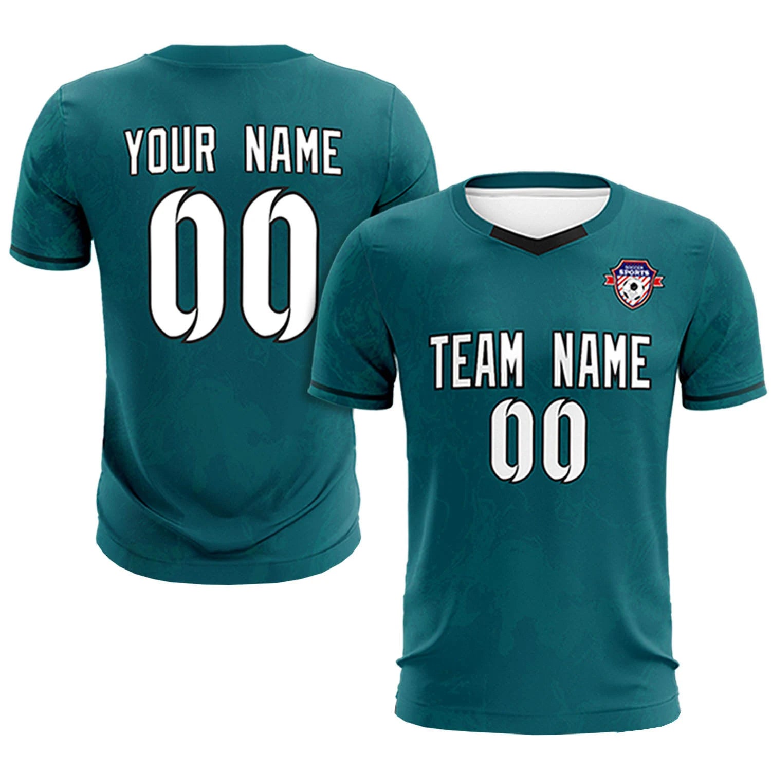 Custom Midnight Green Navy Training Uniform Soccer Sets Jersey