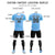 Custom Light Blue Powder Blue Training Uniform Soccer Sets Jersey