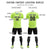 Custom Bright Green Neon Green Training Uniform Soccer Sets Jersey