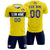 Custom Gold01 Navy Casual Printing Sportswear Soccer Sets Jersey