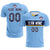 Custom Light Blue Gold01 Casual Printing Sportswear Soccer Sets Jersey