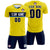 Custom Gold01 Navy Casual Printing Sportswear Soccer Sets Jersey