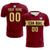 Custom Crimson Khaki Casual Printing Sportswear Soccer Sets Jersey