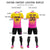 Custom Yellow Pink Sport Soccer Sets Jersey