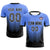 Custom Powder Blue Black Sport Soccer Sets Jersey