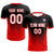 Custom Black Red Sport Soccer Sets Jersey