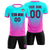 Custom Bright Green Pink Sport Soccer Sets Jersey