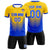 Custom Yellow Royal Blue Sport Soccer Sets Jersey