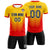 Custom Gold01 Red Sport Soccer Sets Jersey