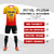 Custom Gold01 Red Sport Soccer Sets Jersey