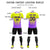 Custom Fluorescent Green Purple Sport Soccer Sets Jersey