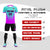 Custom Bright Green Purple Sport Soccer Sets Jersey