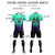 Custom Bright Green Dark Purple Sport Soccer Sets Jersey