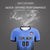 Custom Powder Blue Black Sport Soccer Sets Jersey