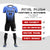 Custom Powder Blue Black Sport Soccer Sets Jersey