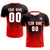 Custom Black Red Sport Soccer Sets Jersey