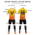 Custom Yellow Orange Sport Soccer Sets Jersey