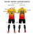 Custom Gold01 Red Sport Soccer Sets Jersey