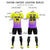 Custom Fluorescent Green Purple Sport Soccer Sets Jersey