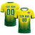 Custom Gold01 Kelly Green Sport Soccer Sets Jersey