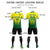 Custom Gold01 Kelly Green Sport Soccer Sets Jersey