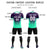 Custom Dark Purple Bright Green Sport Soccer Sets Jersey