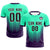 Custom Bright Green Dark Purple Sport Soccer Sets Jersey