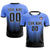 Custom Powder Blue Black Sport Soccer Sets Jersey