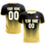 Custom Black Old Gold Sport Soccer Sets Jersey