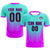 Custom Bright Green Purple Sport Soccer Sets Jersey