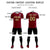 Custom Crimson Khaki Outdoor Sport Soccer Sets Jersey