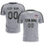 Custom Gray Black Outdoor Sport Soccer Sets Jersey