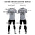 Custom Gray Black Outdoor Sport Soccer Sets Jersey