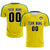 Custom Yellow Kelly Green Outdoor Sport Soccer Sets Jersey